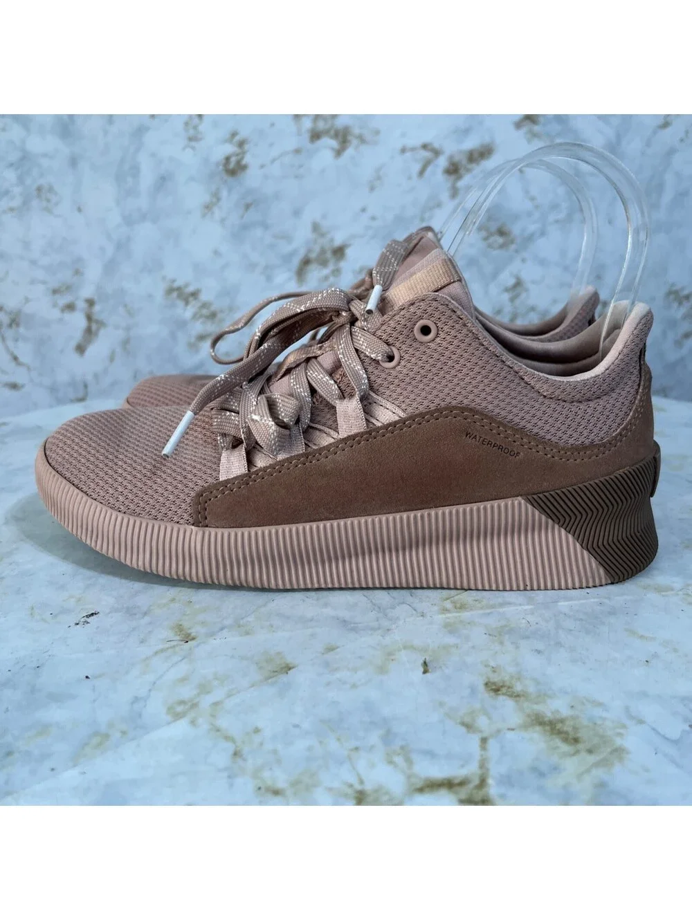 Sorel Out N About Plus Women's Size 6 Shoes Pink Suede Comfort Casual Sneakers